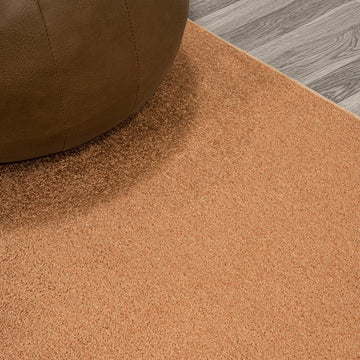 Twyla Classic Solid Low-Pile Machine-Washable Area Rug